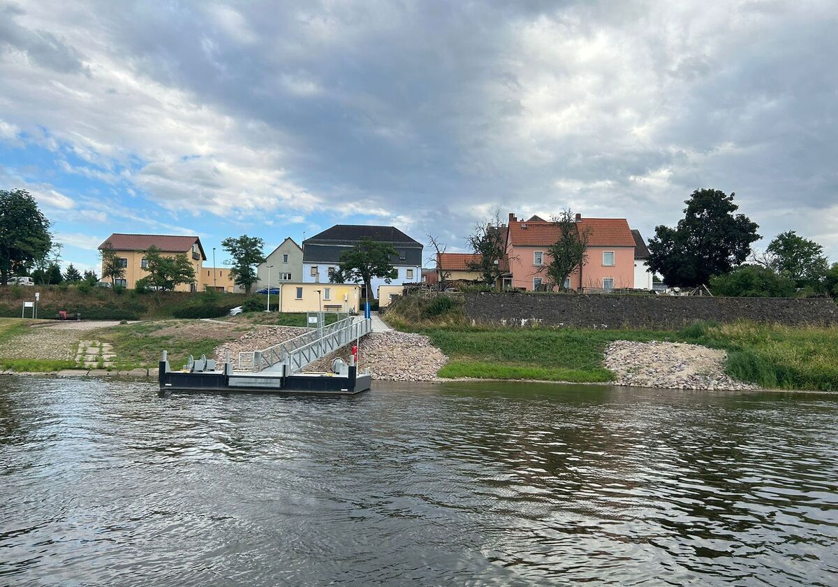 Anlegestelle in Strehla | Foto Gabriele Hanke